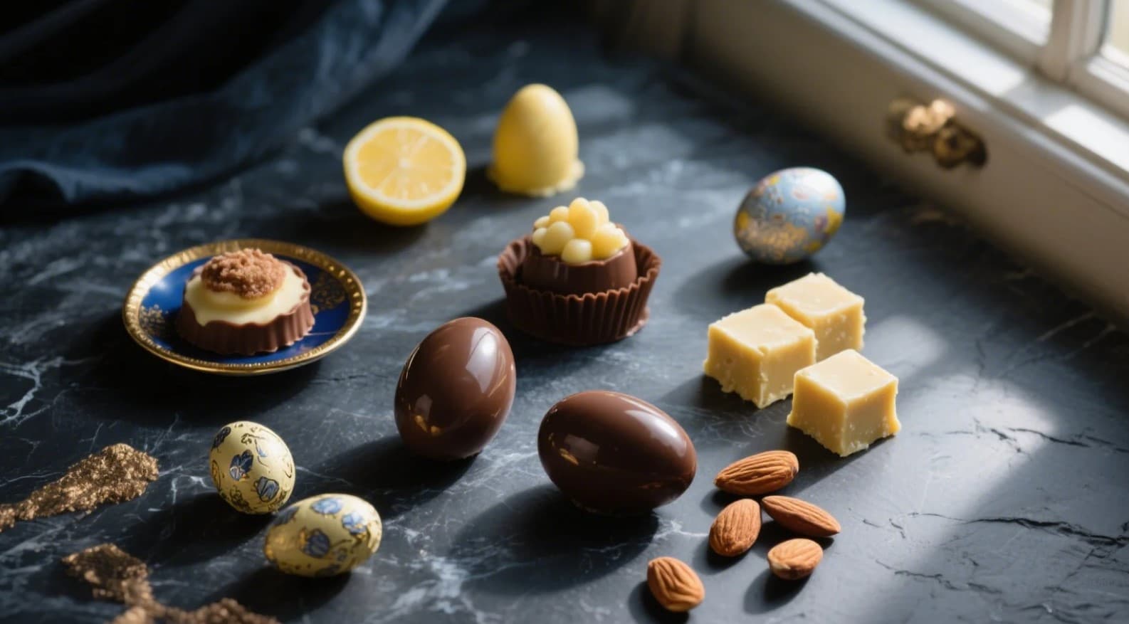 Vackert hemgjort påskgodis